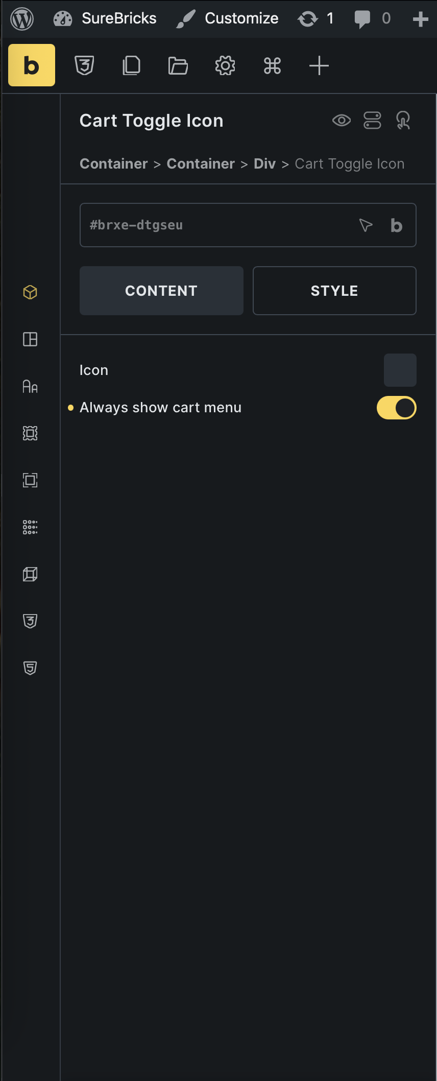 Cart Toggle Icon